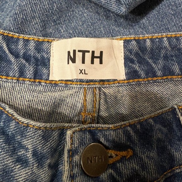 NWT Northsider NTH Steve Baggys Denim Blue Crop Buttonfly Denim Jeans Size XL/16 - Picture 8 of 9